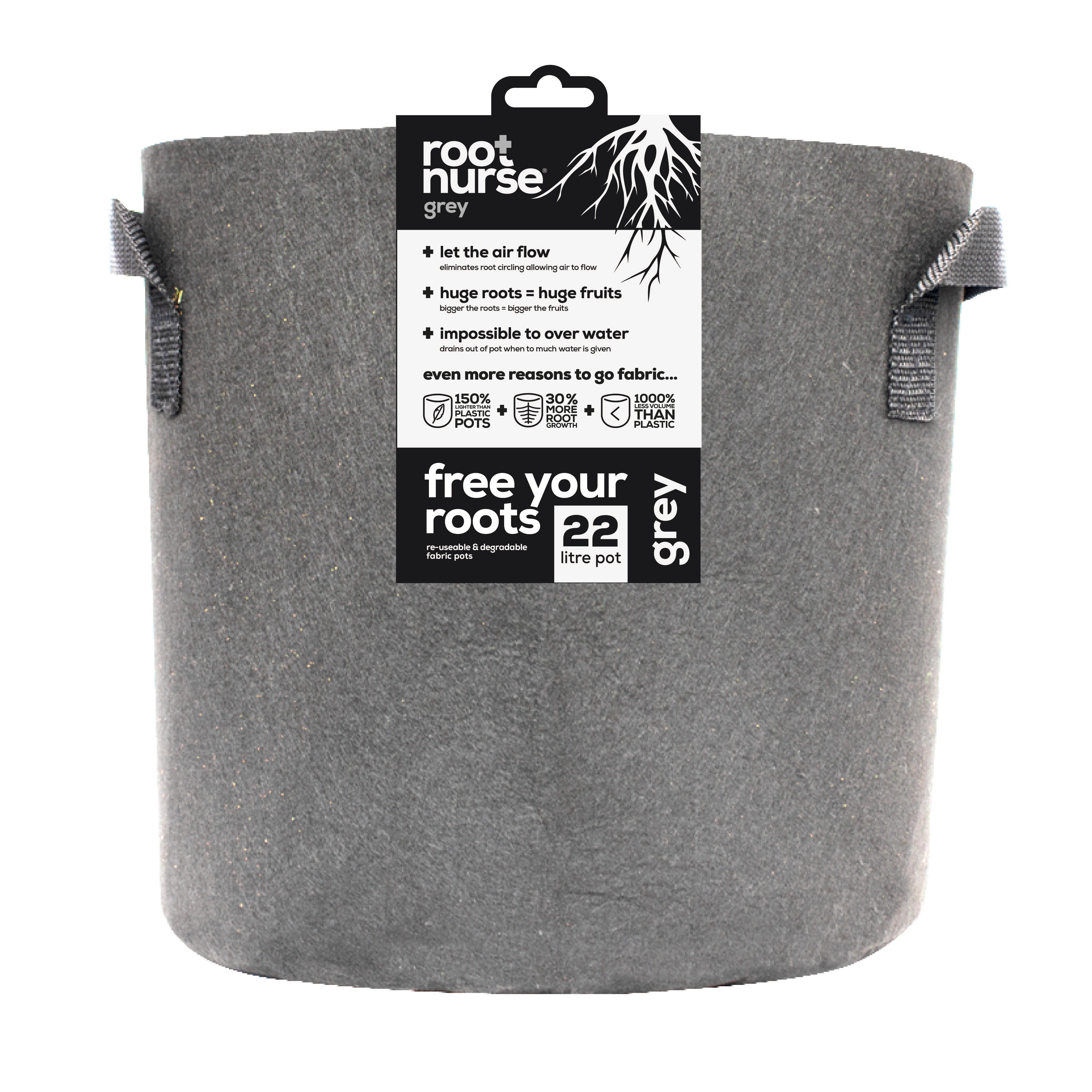 Grey Root Nurse Pot