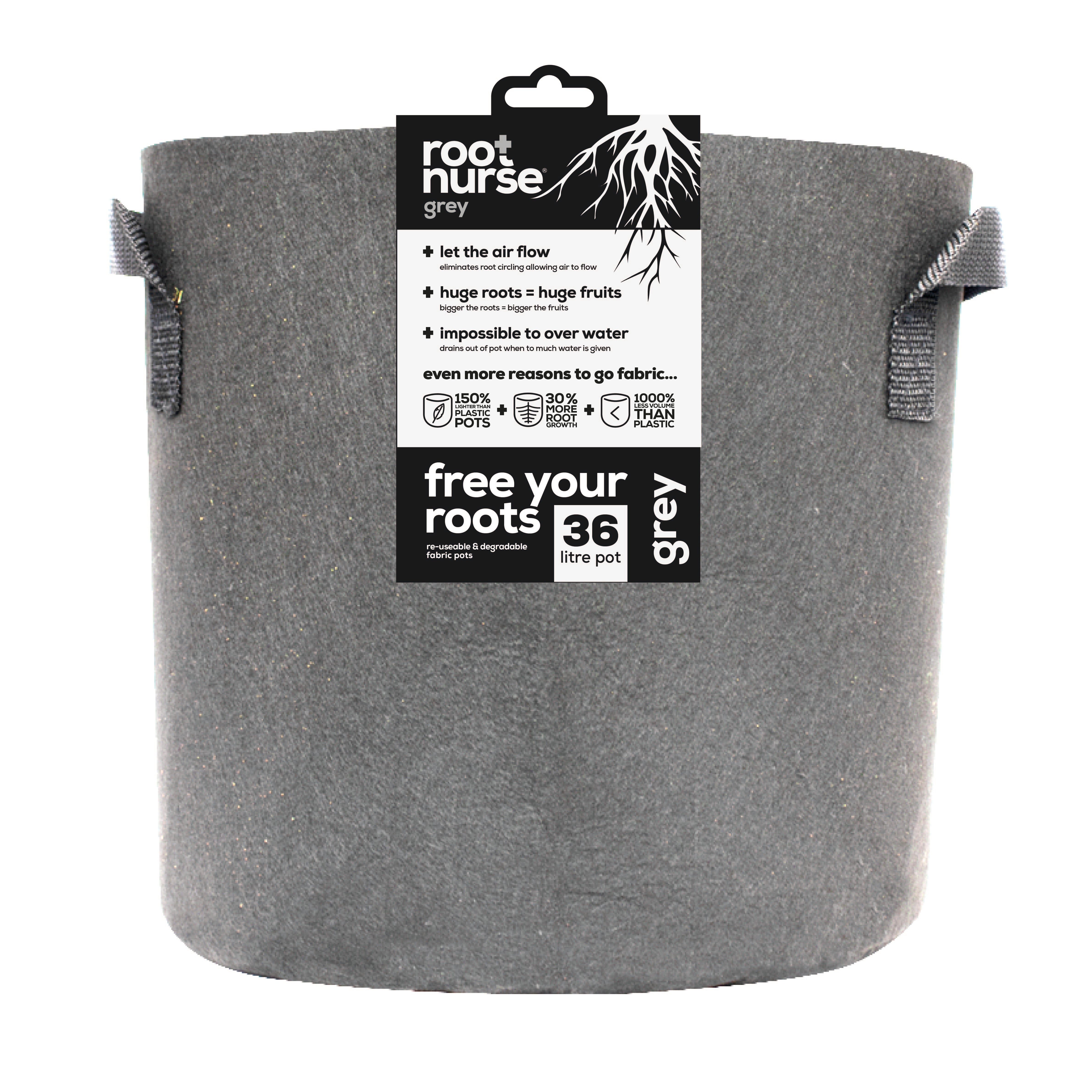 Grey Root Nurse Pot