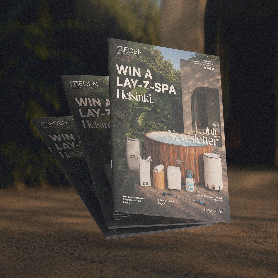 Eden's July 2026 Newsletter with a Hot Tub Giveaway.