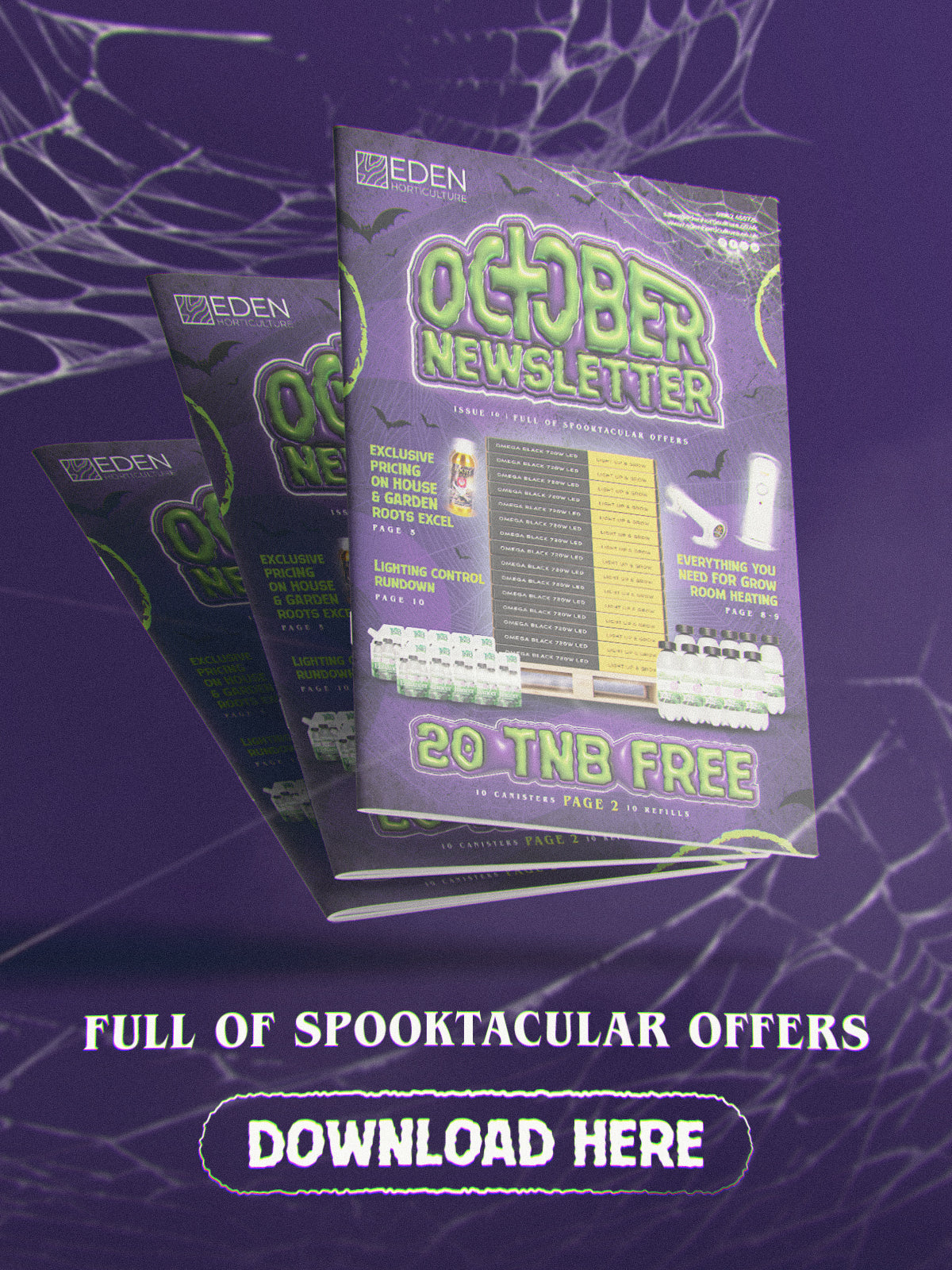 Eden's October Newsletter — Full of Spooktacular Offers