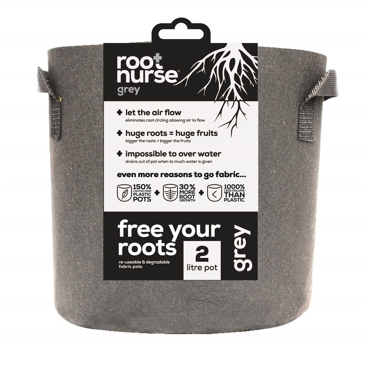 Grey Root Nurse Pot
