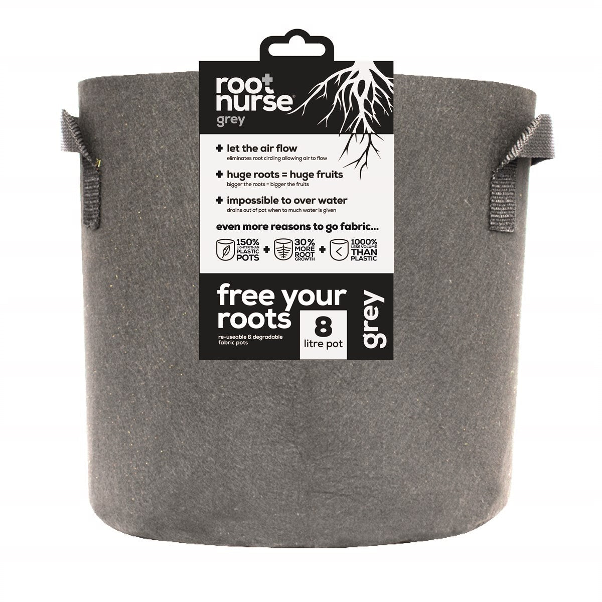 Grey Root Nurse Pot