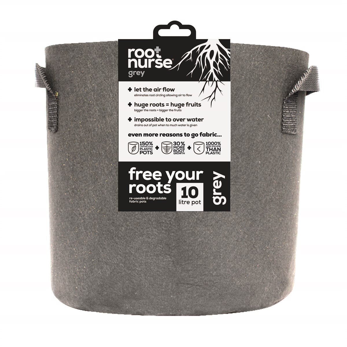 Grey Root Nurse Pot