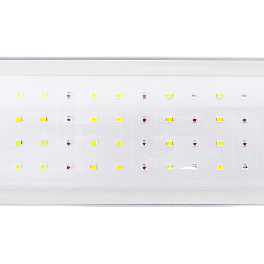 Undercanopy LED light bar interior showing rows of small LED chips