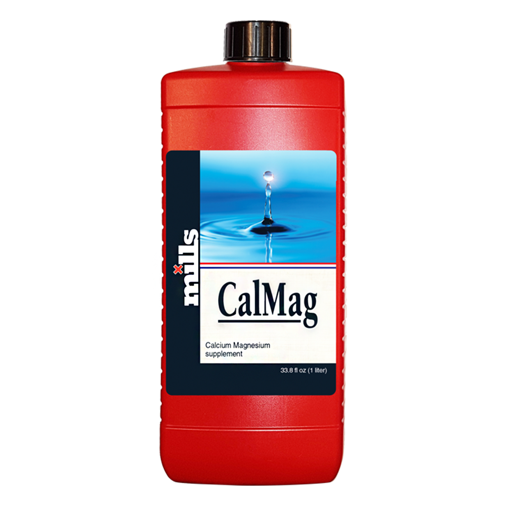 Red Mills CalMag calcium magnesium supplement bottle with black cap and front label