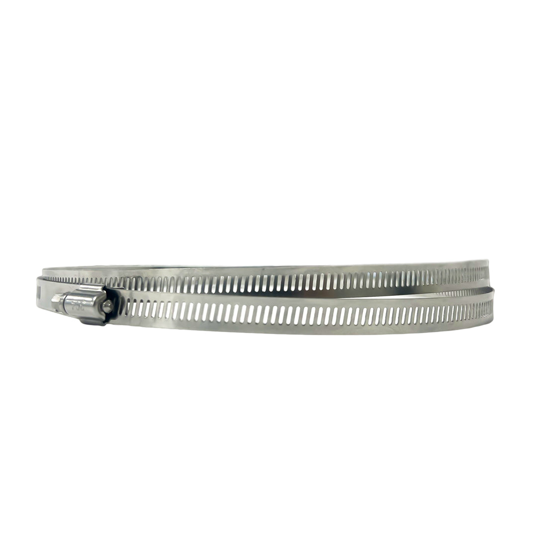 Vortex adjustable jubilee clamp, 1–15 in, galvanized slotted band with locking screw