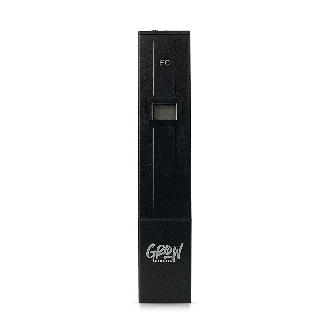 Black EC meter with EC label and small display window