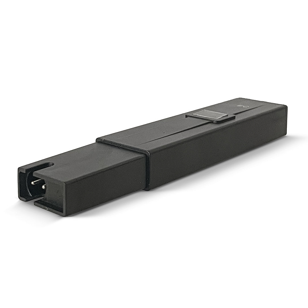 Black EC meter with side power input port and top control cover