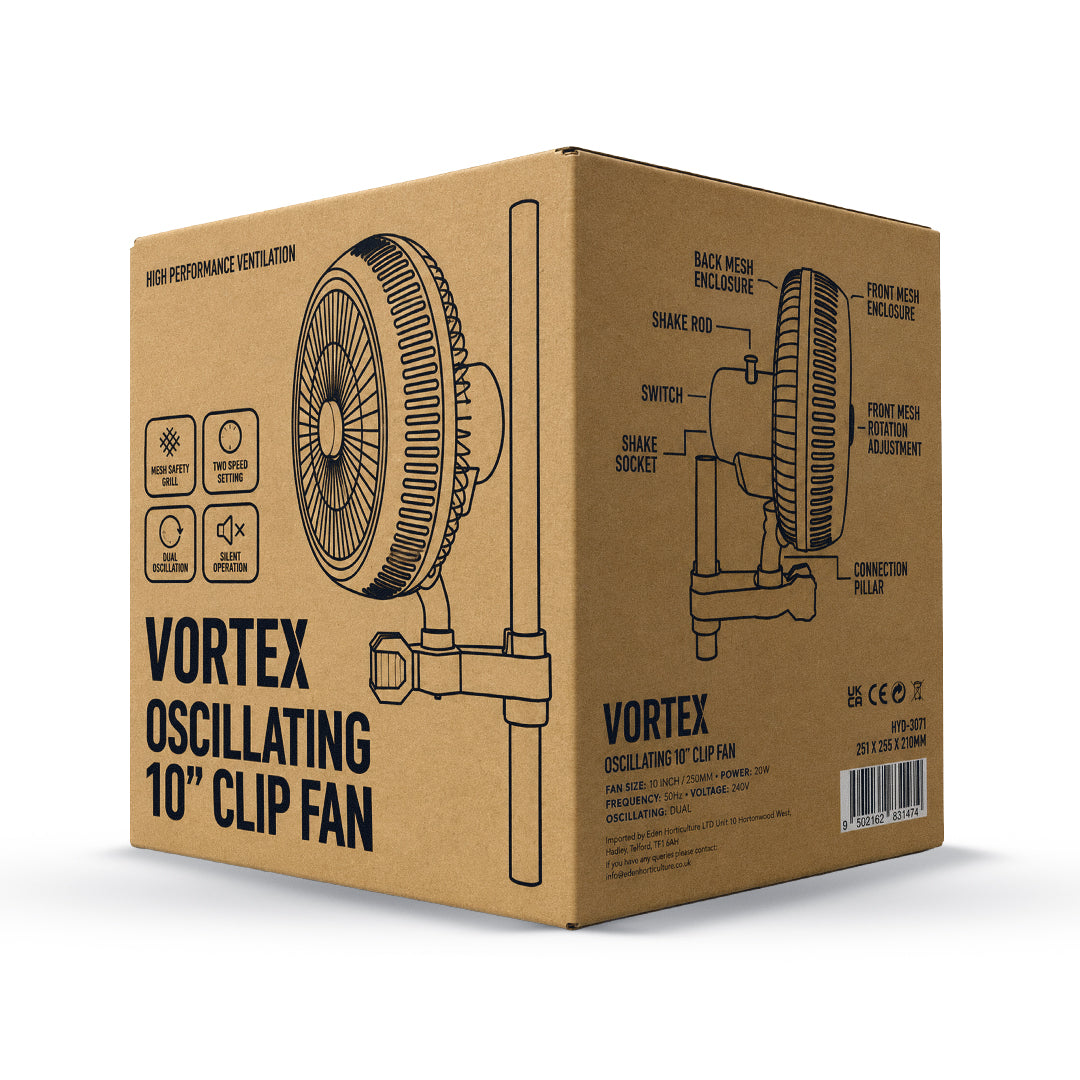 Vortex 10" Oscillating Clip Fan