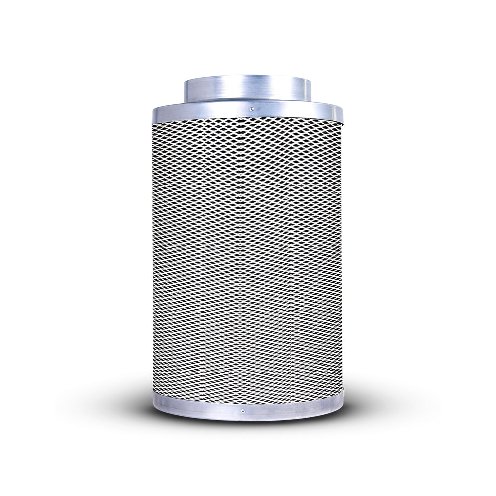 Metal mesh carbon filter cylinder with silver end caps