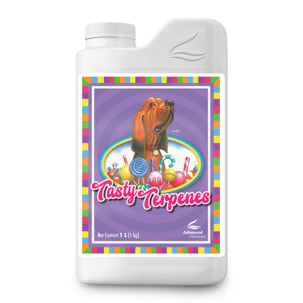 Advanced Nutrients Tasty Terpenes 1 L bottle, white jug with spout and label