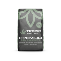 Tropic Lightmix Premium soil substrate bag, 50 L, dark gray with green logo