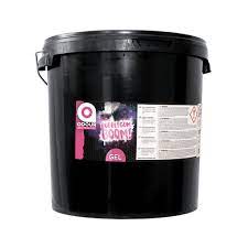 Odour neutraliser gel bucket with black lid and back label