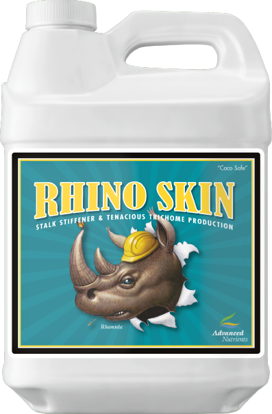 Nutrient concentrate jug with Rhino Skin label, white bottle with handle