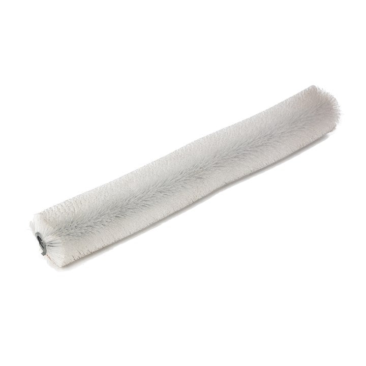 Spare part: white brush roller sleeve with bristle texture