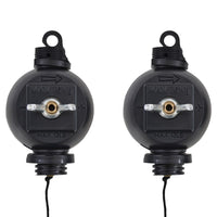 Black yo-yo hanger set with eyelet and two mounting points