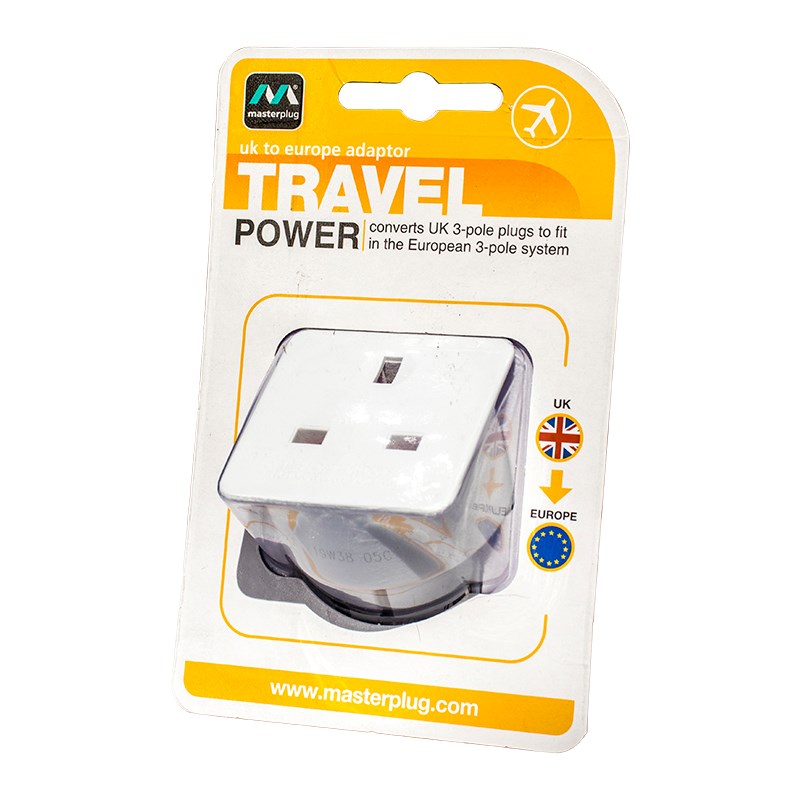 UK to Europe plug adaptor travel power converter for UK plug to European socket