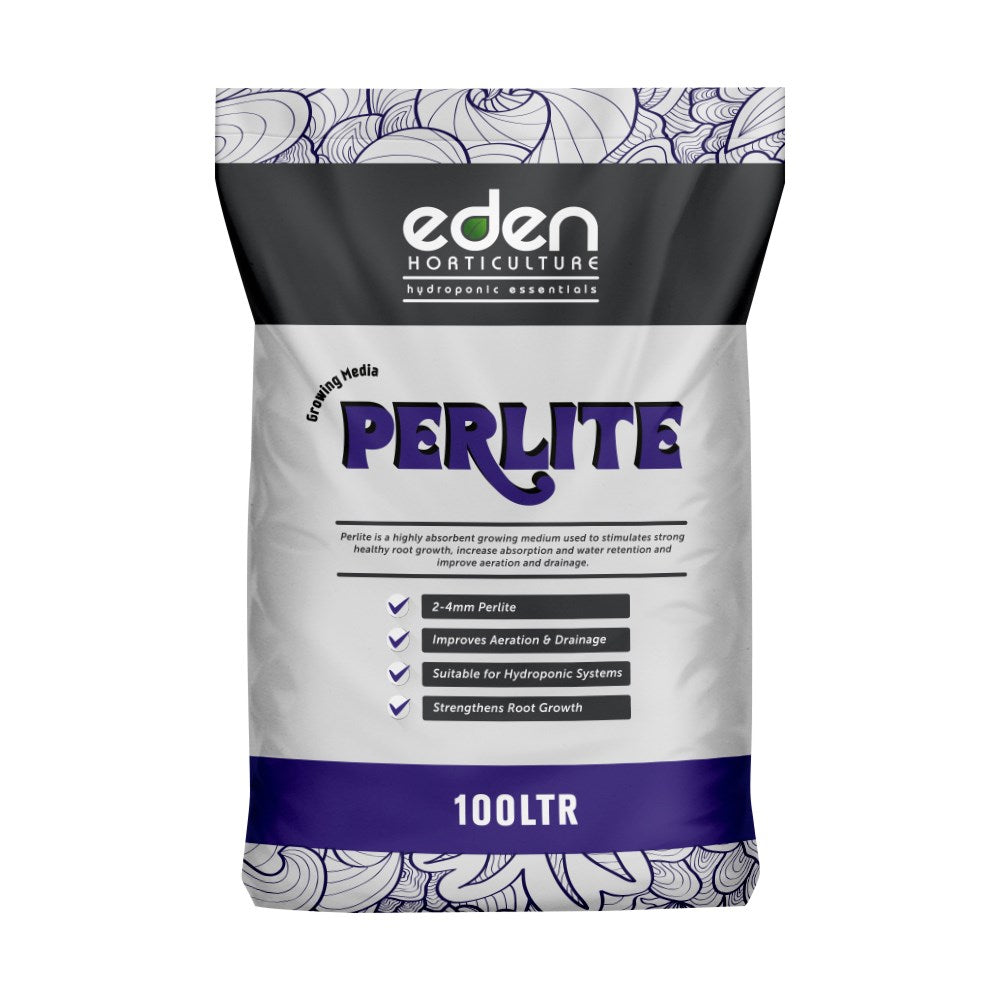 Perlite growing media bag, Eden Horticulture, 10 LTR, improves aeration & drainage