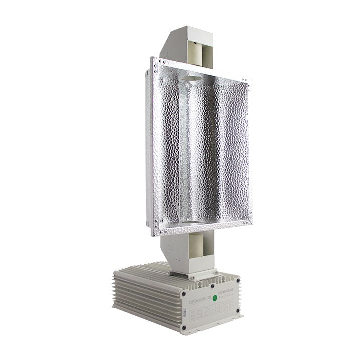 Omega 630W CMH fixture with reflective hood and control ballast box