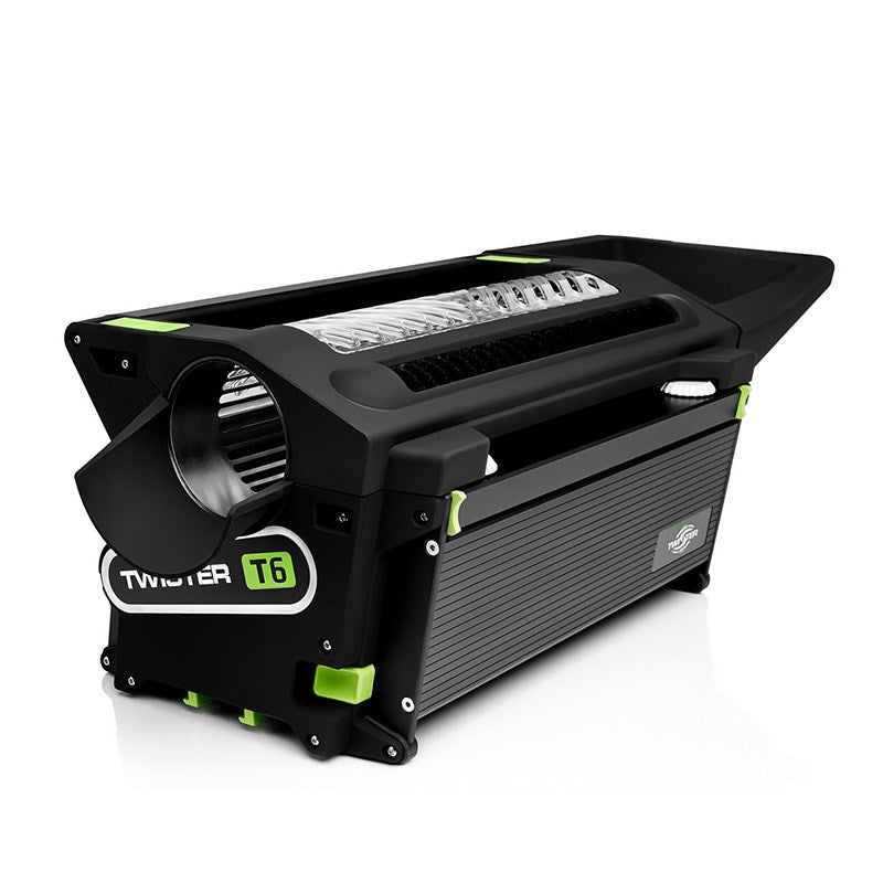 Twister Trimmer T6 trimming machine with black body and green accents