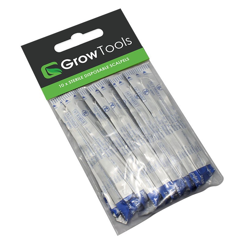 Grow Tools sterile disposable scalpels pack of 10, sealed blister