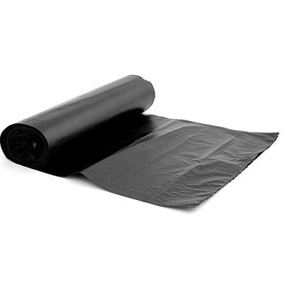 Roll of heavy duty bin bags, dark gray