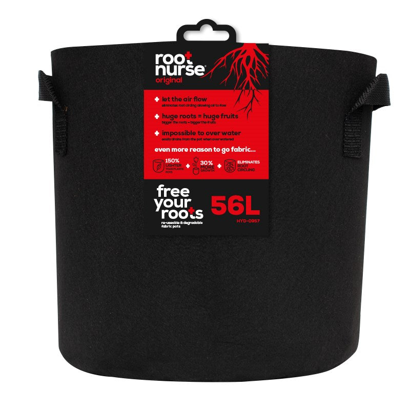 Wortelverpleegkundige zwarte pot