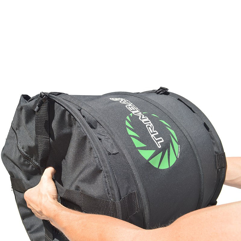 Trimbag Dry Trimmer bag with green logo on side and front zipper