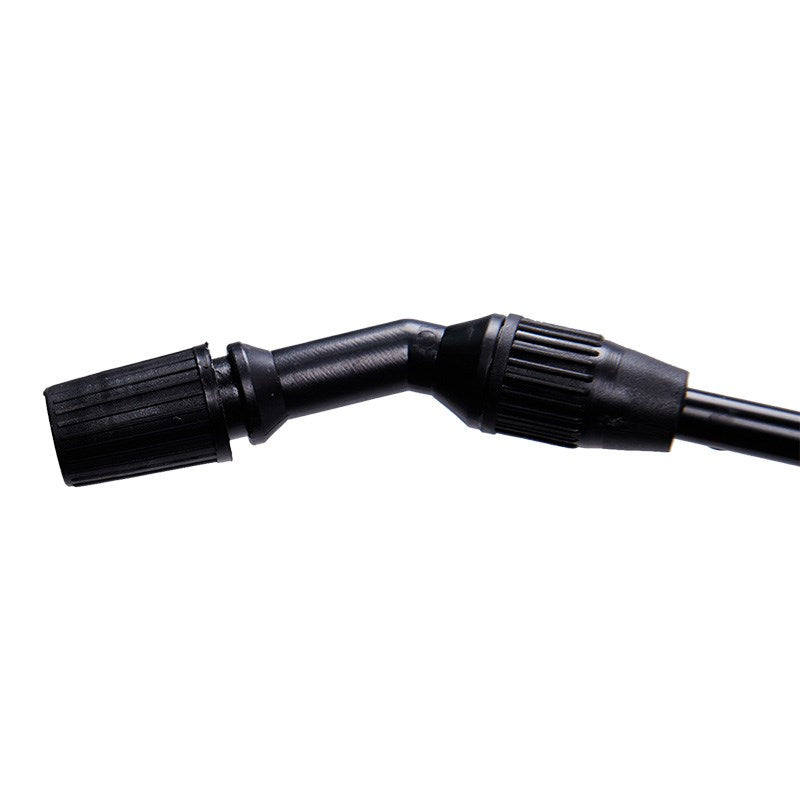 Black spray wand nozzle attachment with ribbed grip sections