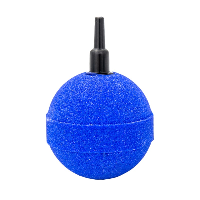 50mm blue air stone with black plastic connector