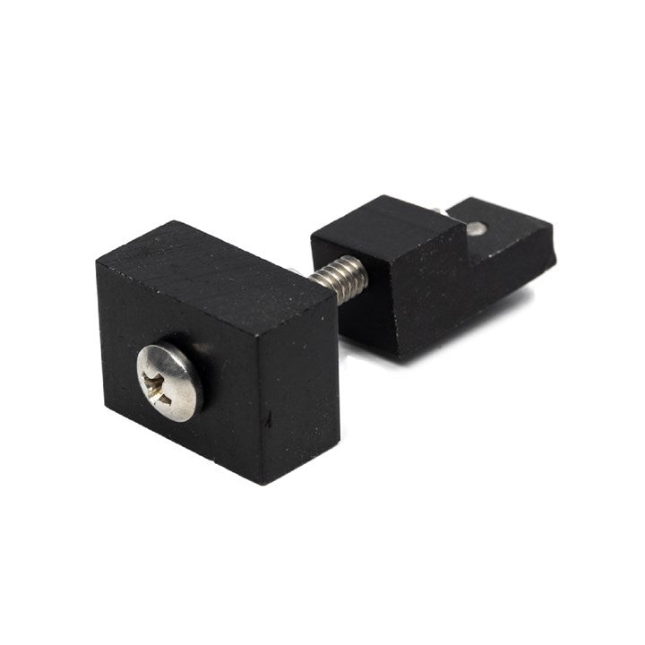 Spare part: black mounting bracket with screw and hex hole