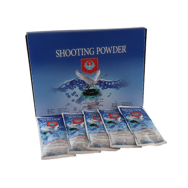 Shooting powder sachets set with 5 individual packets and outer box