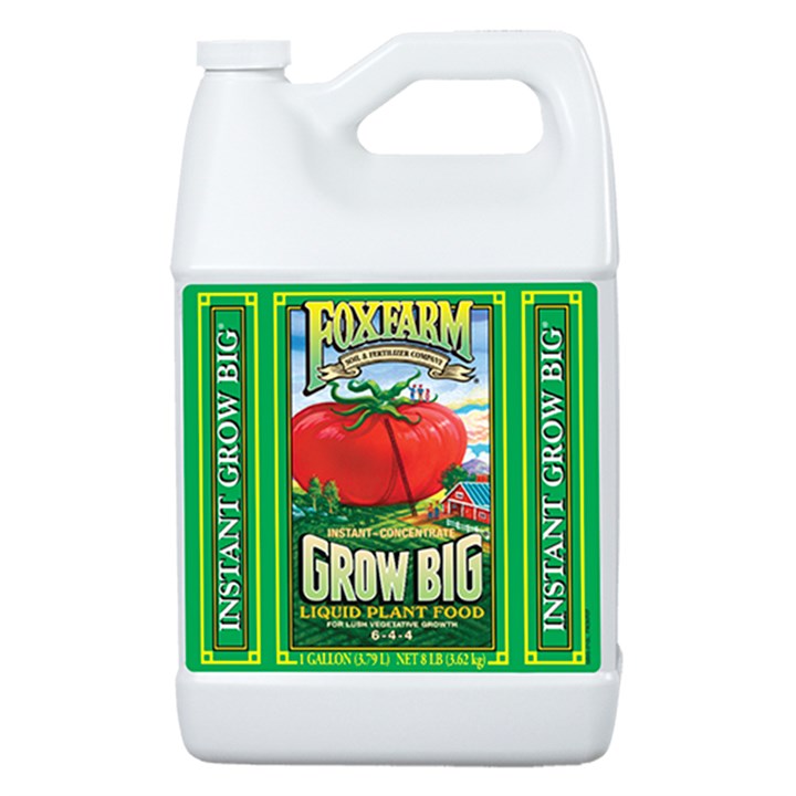 Foxfarm liquid plant food bottle, instant-concentrate, 1-gallon size