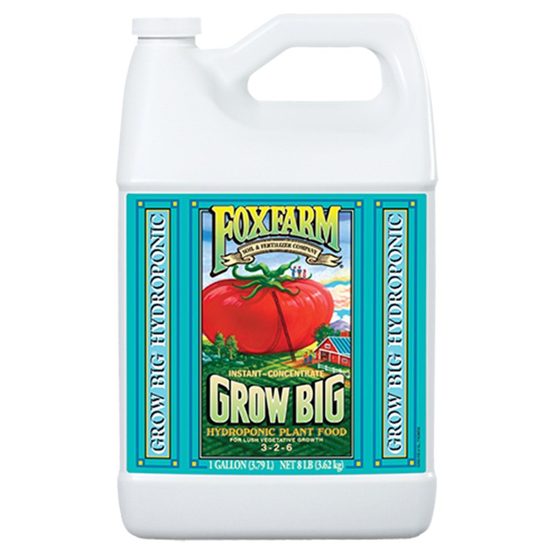 Foxfarm liquid plant food bottle, hydroponic, instant-concentrate, 1-gallon size