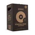BioBizz starter pack box, brown cardboard with seal and logo