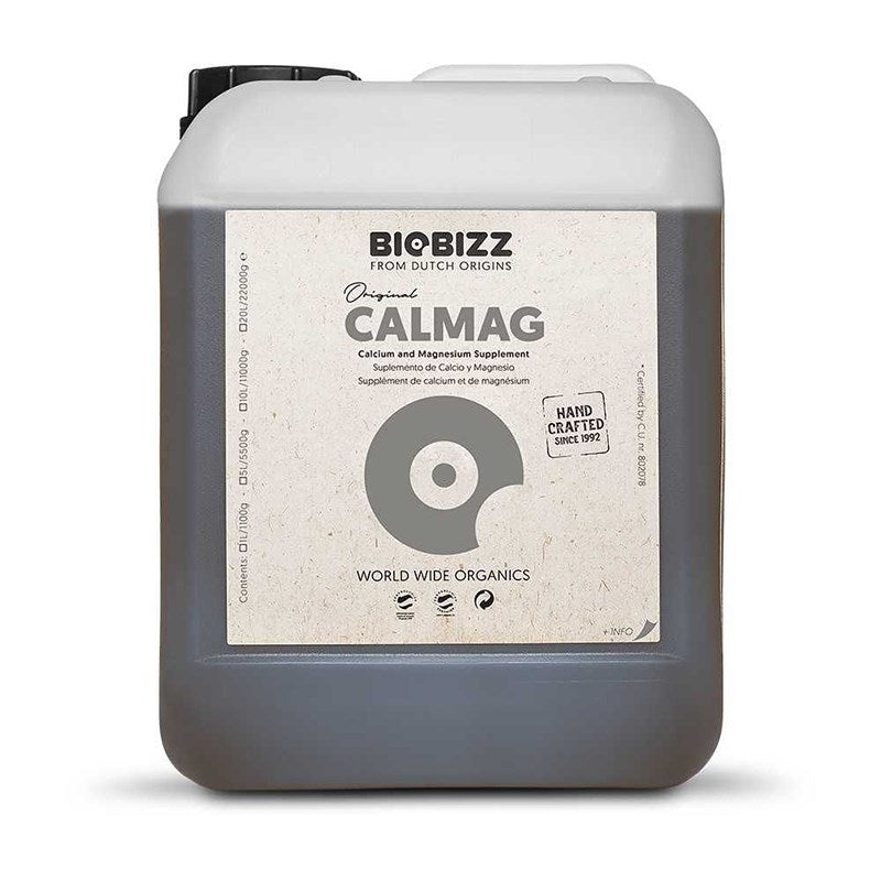 Biobizz liquid supplement canister with front label and top handle